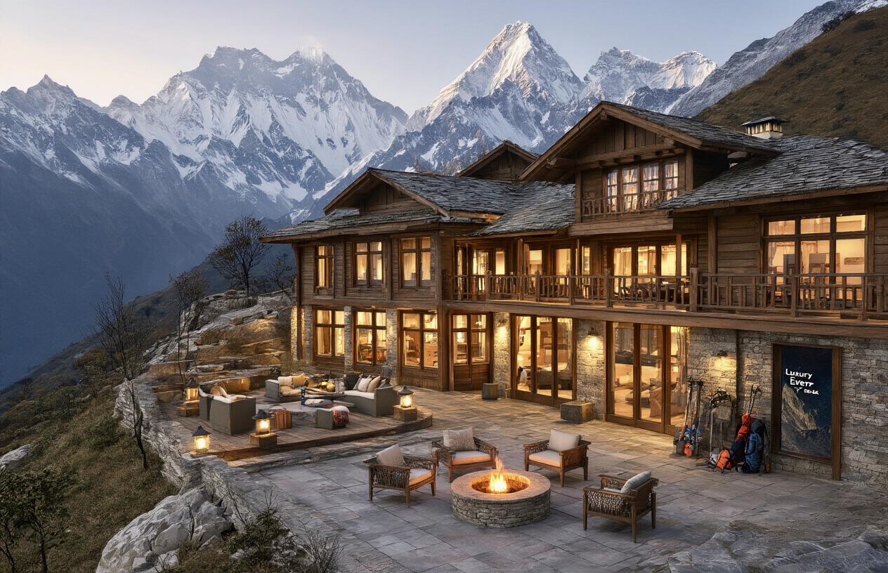 Luxury Everest Trek Map and Altitude Chart 4