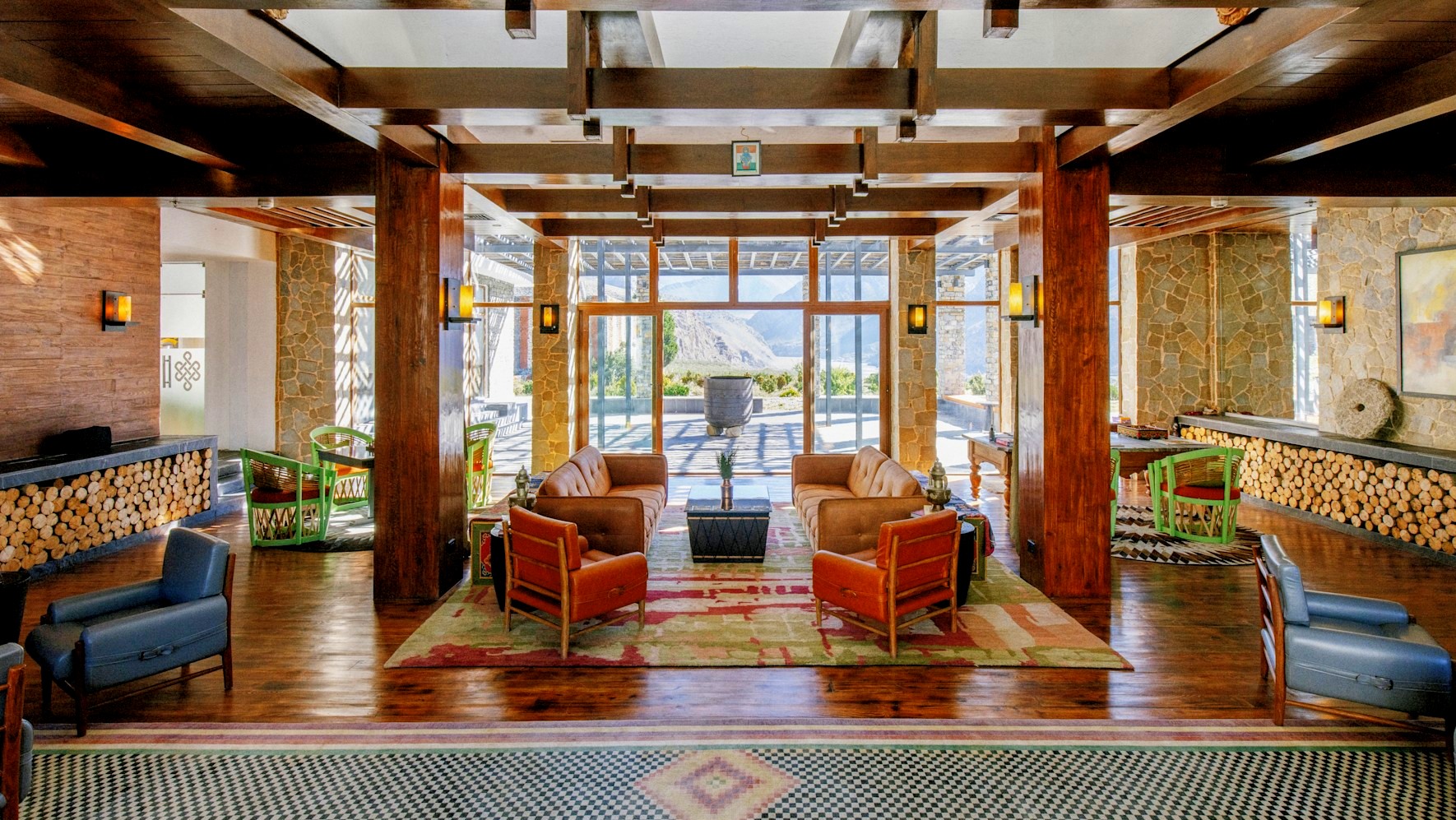 Living area of the shinta mani hotel