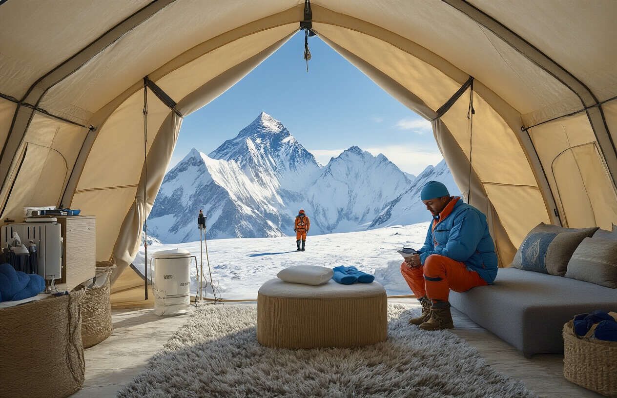 Luxury Everest Trek Map and Altitude Chart 7