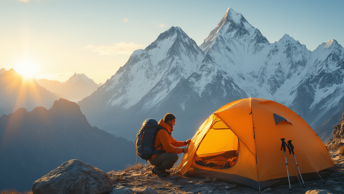 Camping trek in Nepal