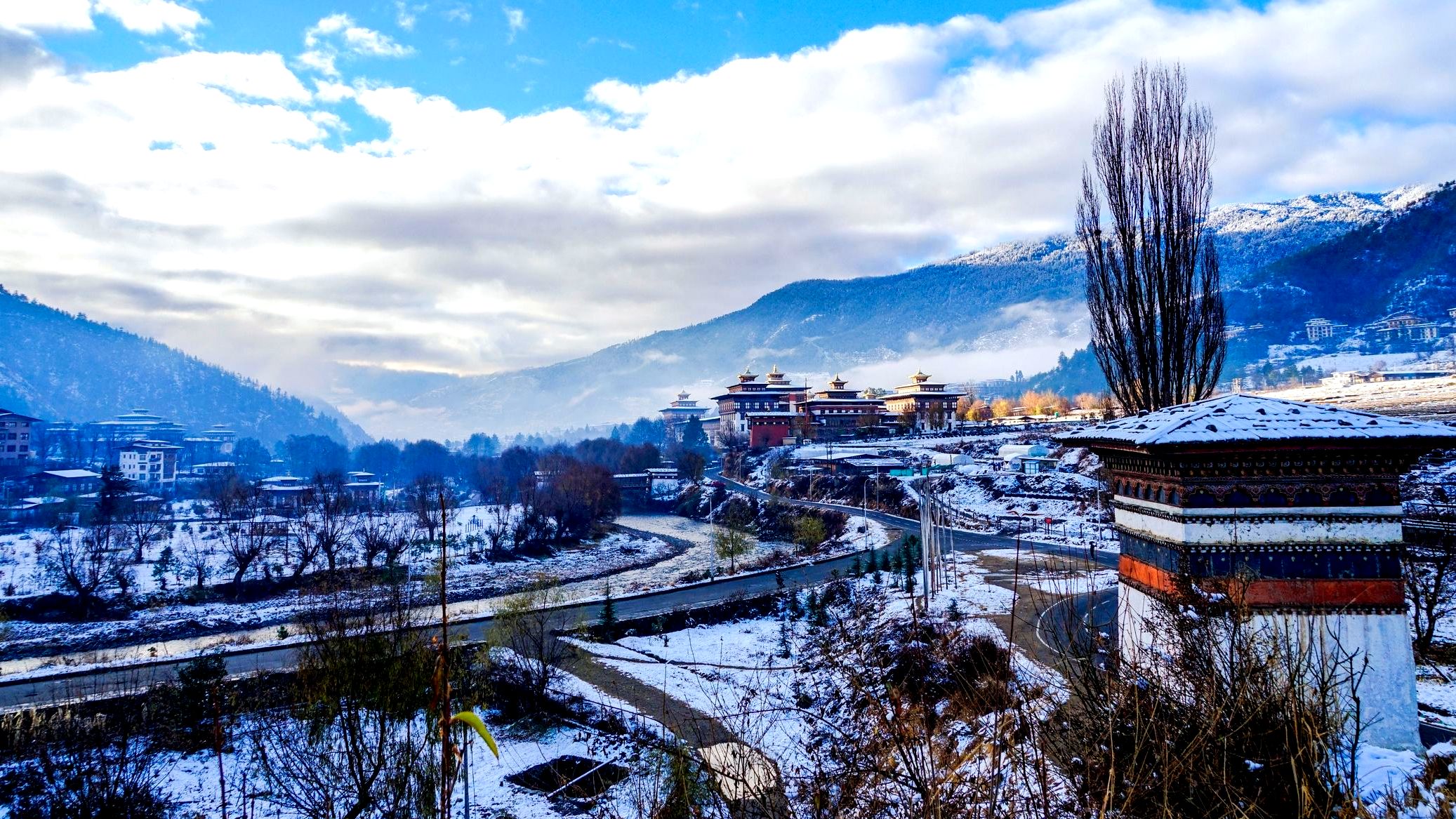 Winter season in bhutan
