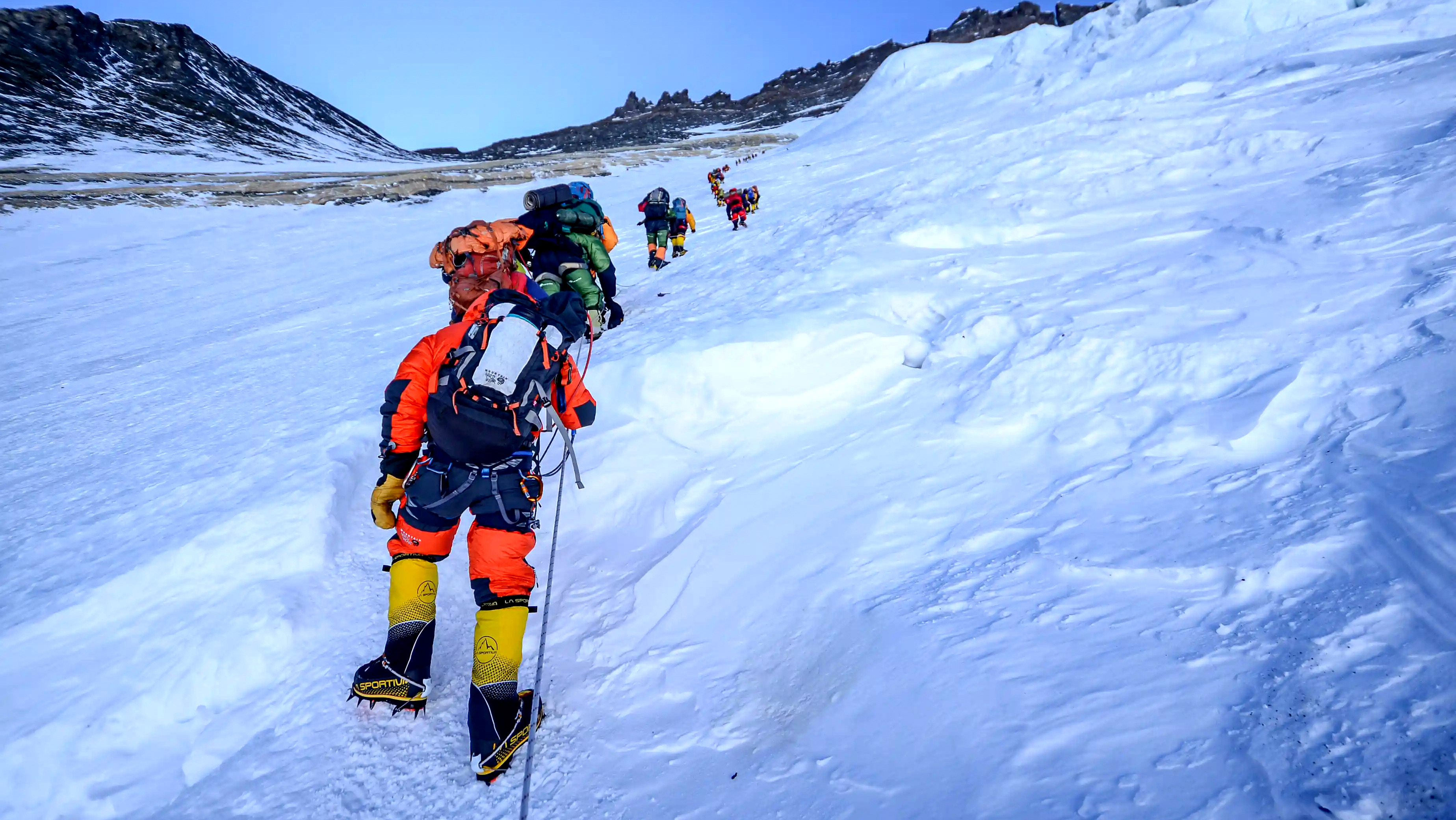 Climbing in Nepal.