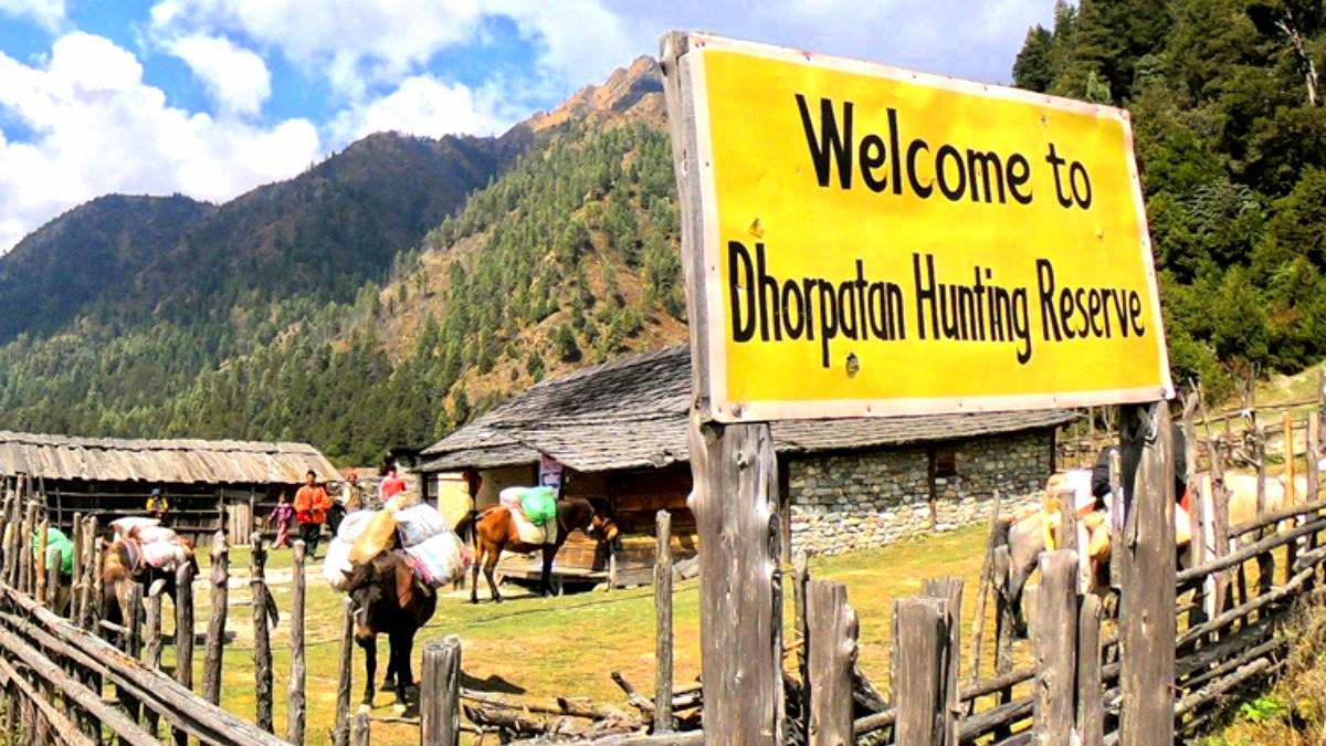 Dhorpatan hunting reserve in Nepal