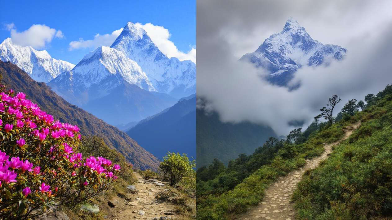 Optimal Trekking Seasons and Weather Conditions