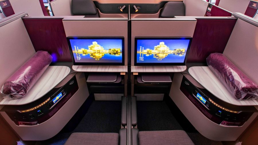 Business class seats in airlines