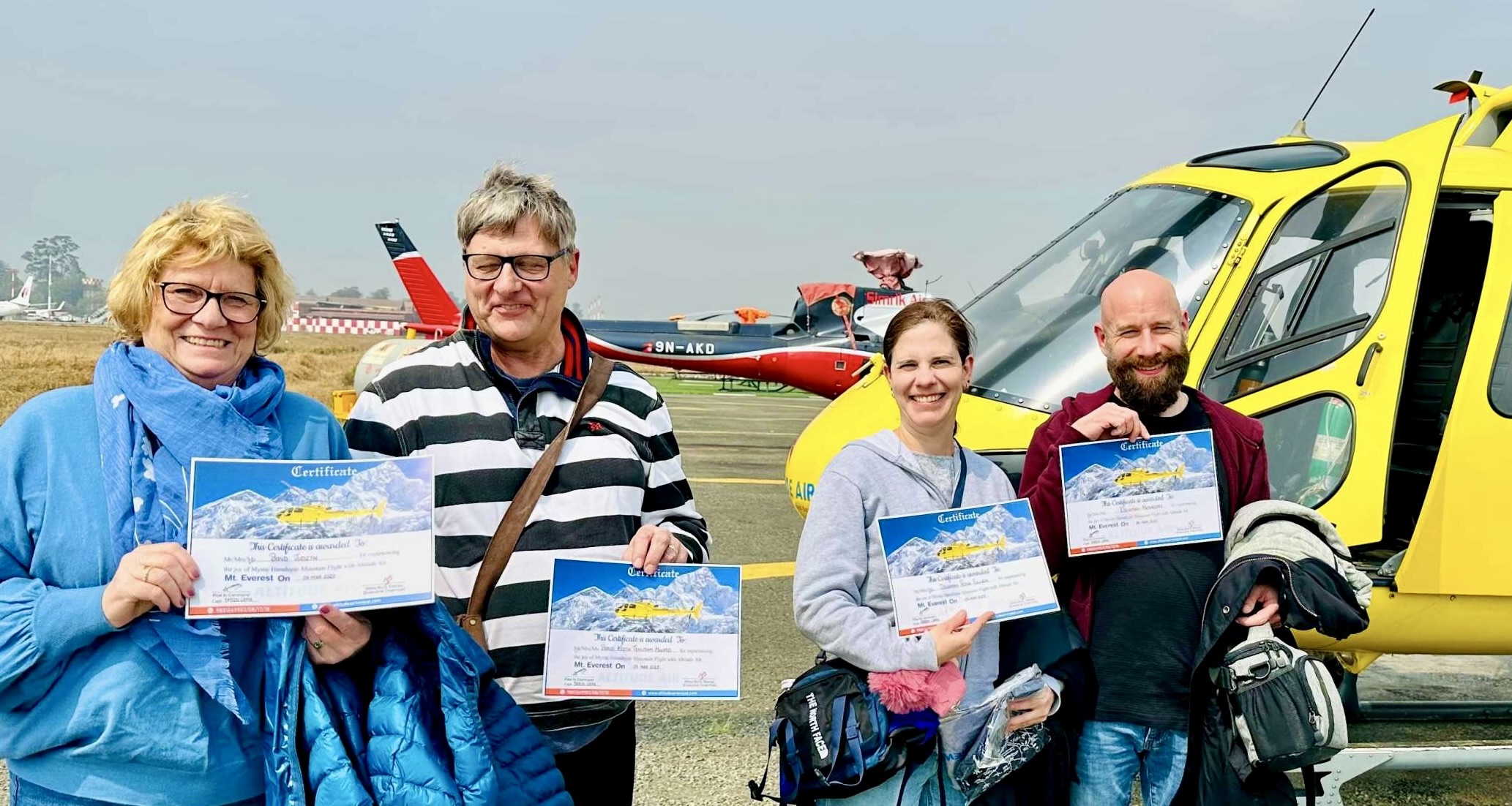 Helicopter tour in Nepal Banner